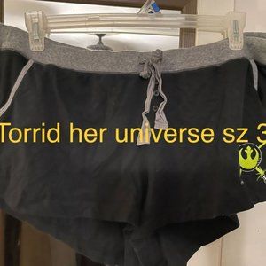 torrid her universe star wars sleep shorts sz3